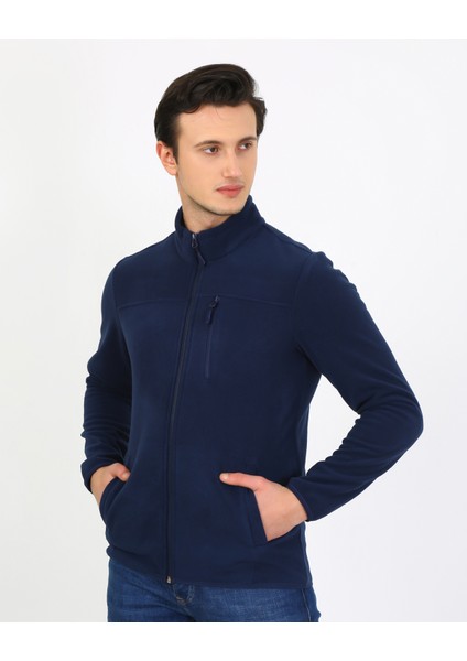 6019 Regular Fit Yumuşak Dokulu Kışlık Mikro Polar Hırka
