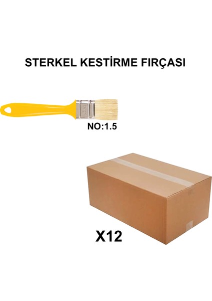 Izmir Fırça Arge Toptan Sterkel Kestirme Fırçası No 1.5-12 Adet 003101
