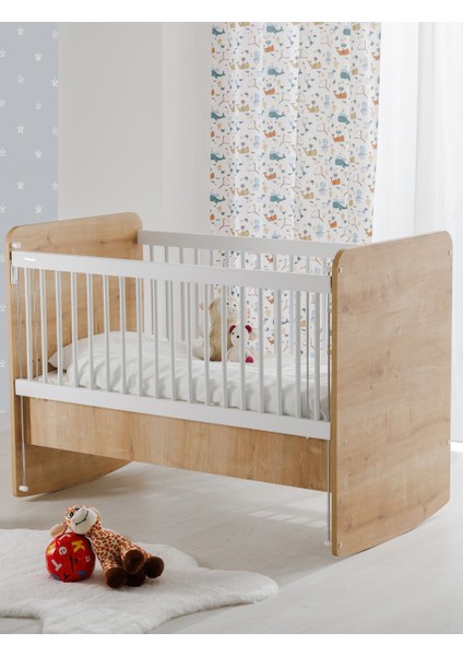 BW1076 - Pratik Anne Yanı Sallanır Beşik Ahşap 60X120