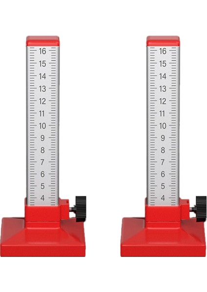2 Adet Eşit Yükseklik Cetvel Konumlandırma Yatay Yükselti Cetveli, A (Yurt Dışından)