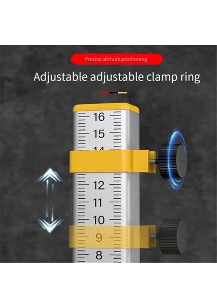 2 Adet Eşit Yükseklik Cetvel Konumlandırma Yatay Yükselti Cetveli, A (Yurt Dışından)
