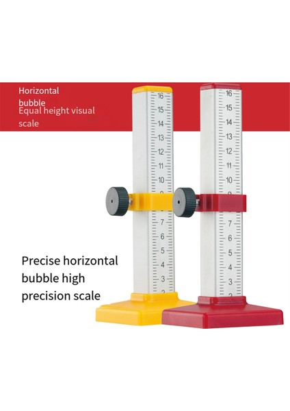 2 Adet Eşit Yükseklik Cetvel Konumlandırma Yatay Yükselti Cetveli, A (Yurt Dışından)
