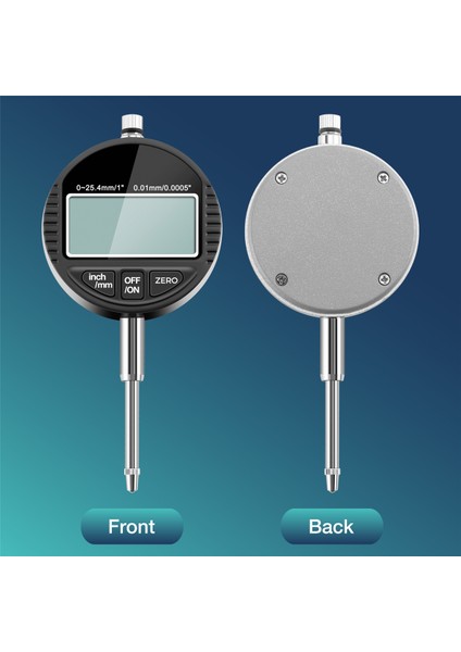 Dijital Kadran Göstergesi Dtı 0.01MM/.0005" ~ 0-25.4mm/1" Saat Ölçer (Yurt Dışından)