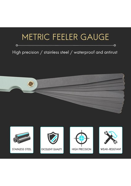 Yeni 0,02 Ila 1 mm 17 Bıçak Kalınlığı Boşluğu Metrik Dolgu Ölçüm Aleti (Yurt Dışından) modelleri