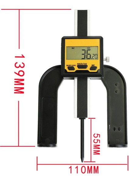 0-80MM Ağaç Işleme Ölçüm Aleti Için Dijital Derinlik Ölçer (Yurt Dışından) fiyatları