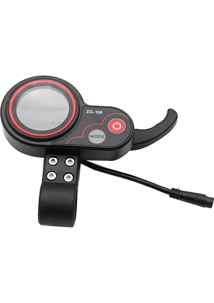 ZQ-100 Kilometre Hızı Ayarlanabilir Elektrikli Scooter Ölçer 6 Pin Ekran (Yurt Dışından)