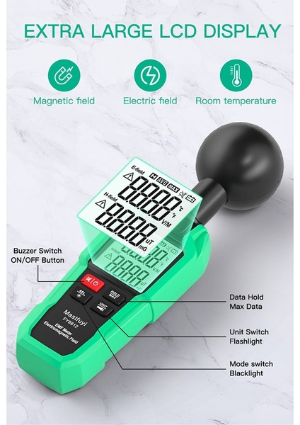 FY8812 Emf Ölçer Geiger Sayacı Nükleer Radyasyon Dedektörü (Yurt Dışından)