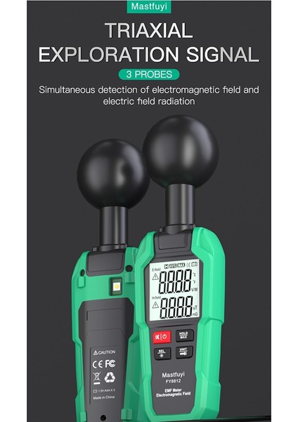 FY8812 Emf Ölçer Geiger Sayacı Nükleer Radyasyon Dedektörü (Yurt Dışından)
