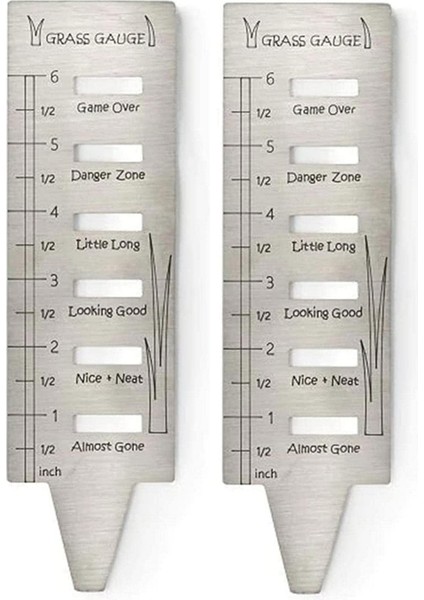 Paslanmaz Çelik Çim Ölçerler Bahçe Çim Ölçerler Hediyeler Için 2 Adet (Yurt Dışından)