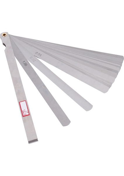 200MM Uzun 17 Yaprak 0.02MM-1.0MM Boşluk Kalın Ölçüm Feeler Ölçer (Yurt Dışından)