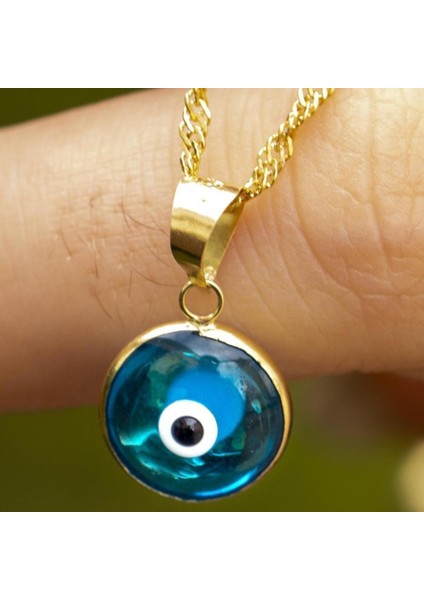 Altın Mavi Dev Gözlü Singapur Kolye fiyatları