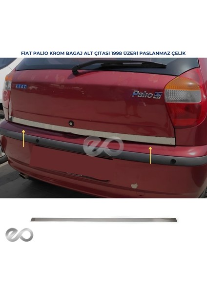 Fiat Palio Krom Alt Bagaj Çıtası 1998 ve Üzeri Paslanmaz Çelik