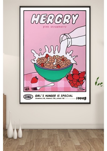 A3 Hergry Baskılı Poster