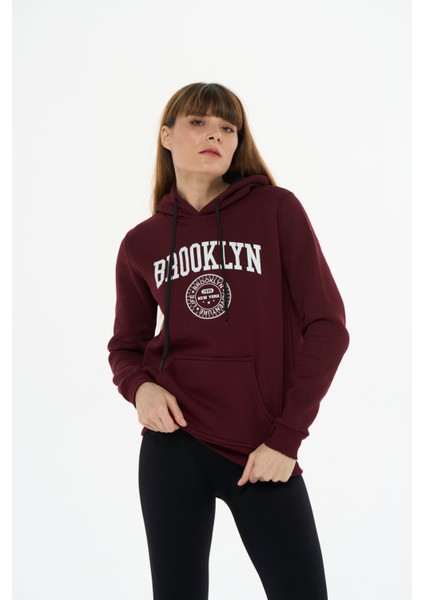 Kadın Pamuklu Içi Polarlı Kapüşonlu Sweatshirt fiyatları