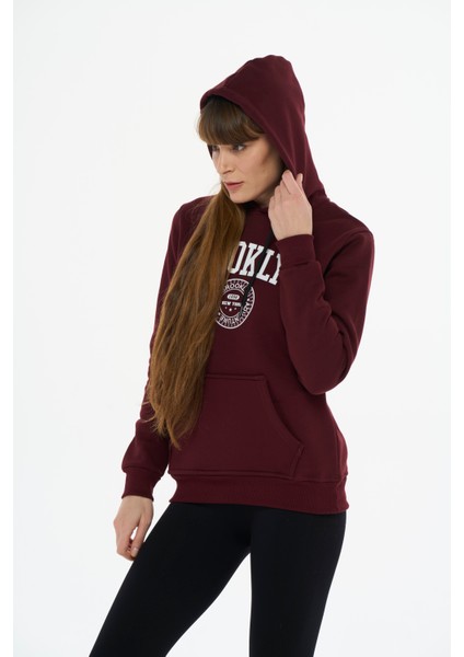 Kadın Pamuklu Içi Polarlı Kapüşonlu Sweatshirt modelleri