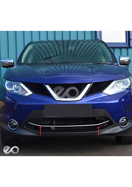 Nissan Qashqai Krom Alt Ön Panjur 2014-2017 P. Çelik