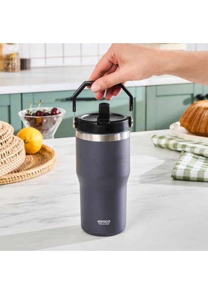 Star Ice Çelik Sızdırmaz Termos Gri 550 ml
