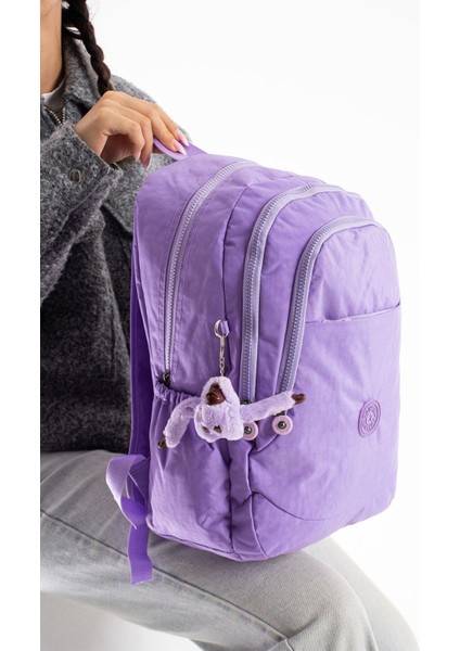 Su Geçirmez Kumaş Lila Çanta Yükseklik 40CM Genişlik 28CM