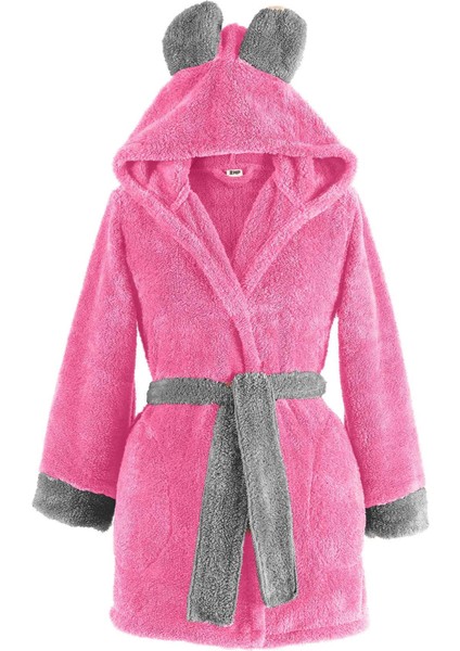 Fleece | Kapşonlu Wellsoft Peluş Sabahlık | Robdeşambr | Bornoz