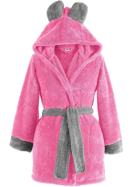 Fleece | Kapşonlu Wellsoft Peluş Sabahlık | Robdeşambr | Bornoz