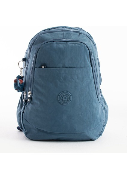 Su Geçirmez Kumaş Mavi Renk Çanta Yükseklik 40CM Genişlik 28CM