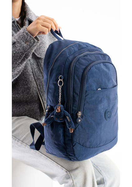 Su Geçirmez Kumaş Lacivert Çanta Yükseklik 40CM Genişlik 28CM modelleri
