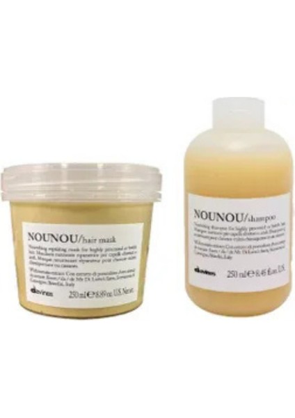 Davines Nounou Besleyici ve Koruyucu Bakım Seti 3 - %100 Orijinal