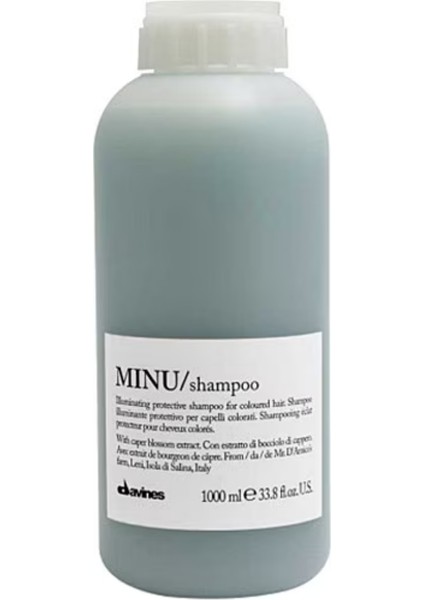 Davines Minu Boyalı Saçlar Için Bakım Şampuanı 1000ML - Pompa Hediyeli - %100 Orijinal