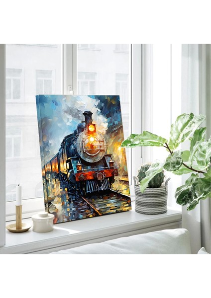 Gece Treni Dikey Kanvas Tablo fiyatları