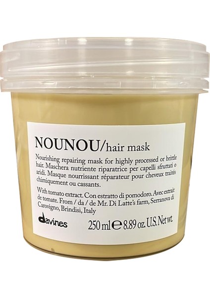 Nounou Besleyici Ve Koruyucu Bakım Maskesi 250ml