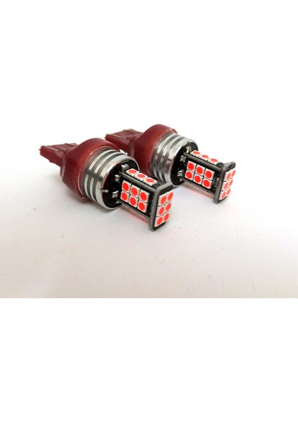 T20 7440/7443 Tek Duy/çit Duy 3030 Chip 24SMD Kırmızı LED Ampul