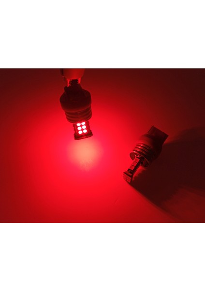 T20 7440/7443 Tek Duy/çit Duy 3030 Chip 24SMD Kırmızı LED Ampul