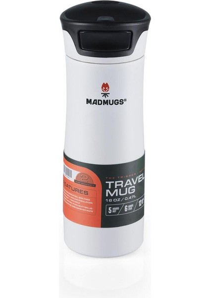 Travel Mug Termos Bardak 0,47LT-BEYAZ