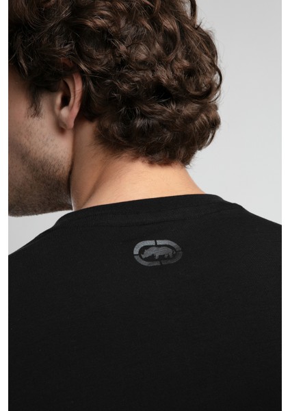 ECKO UNLTD Johnson Siyah Bisiklet Yaka Baskılı Standard Fit Erkek Tshirt modelleri