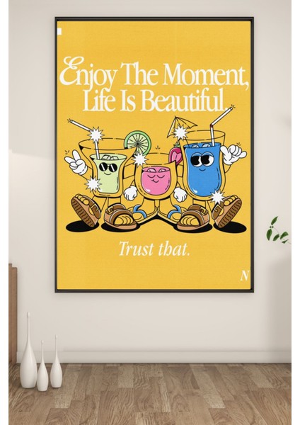A3 Lıfe Is Beautıful Baskılı Poster