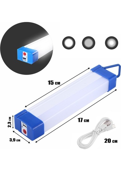 P-150 Şarjlı Mıklatıslı USB Işıldak