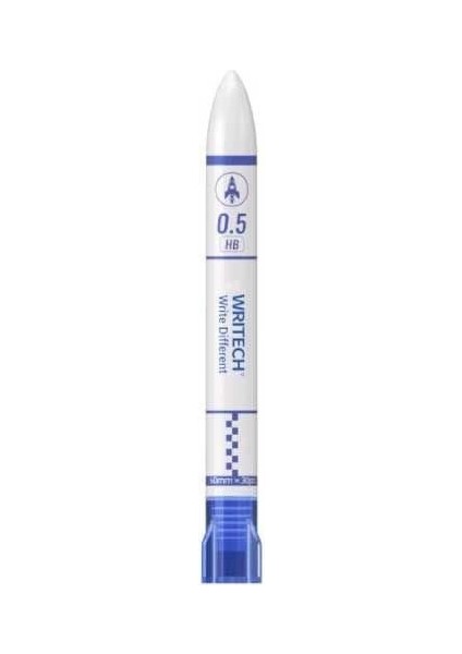 Wrıtech W-505 0,5mm (Beyaz-Mavi) Kalem Ucu - 2'li