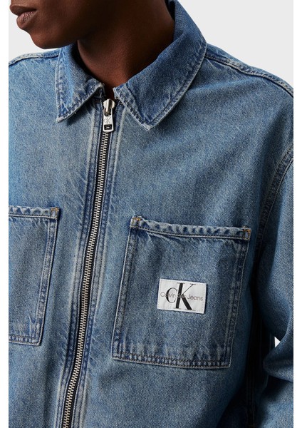 Pamuklu Regular Fit Kot Gömlek J30J3257661AA Erkek Kot Gömlek J30J325766 1AA