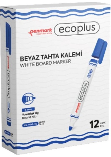 Ecoplus Beyaz Tahta Kalemi 1 Kutu 12'li