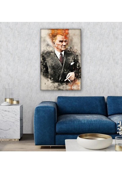 Kanvas Tablo Mustafa Kemal Atatürk (Çok Şık)