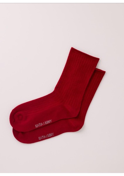 Kadın Lyocell Bej Renkli Soket Çorap