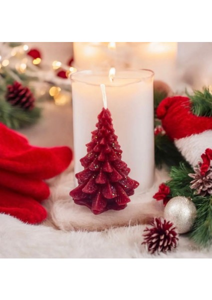 Çam Ağacı Mumu Doğal El Yapımı Yılbaşı