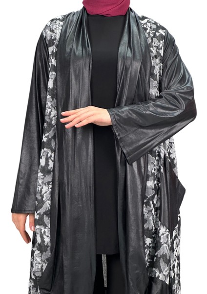 Iç Tunik ve Kimono Ikili Takım Siyah OTW43807