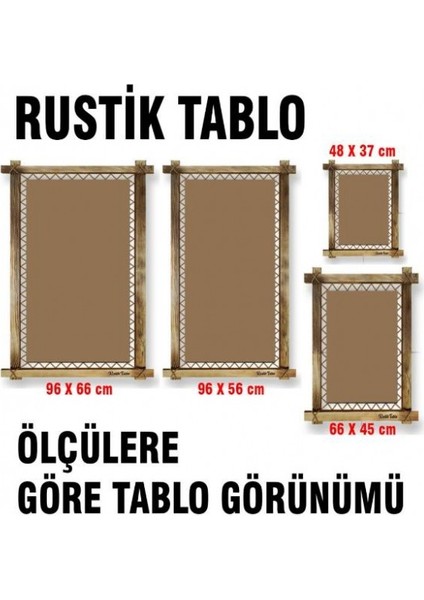 Kanvas Antika Araba LED Işıklı Rustik Tablo