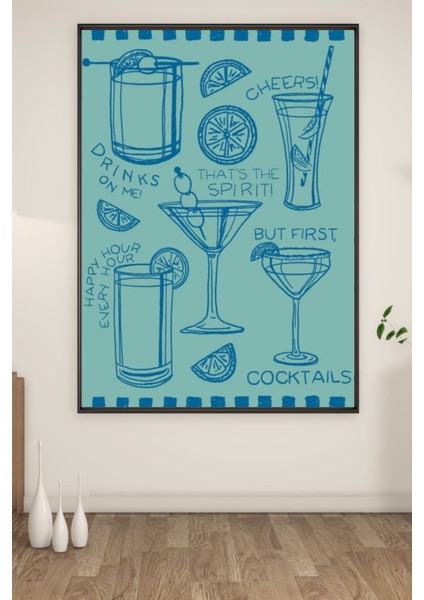 A3 Cocktaıls Baskılı Poster fiyatları