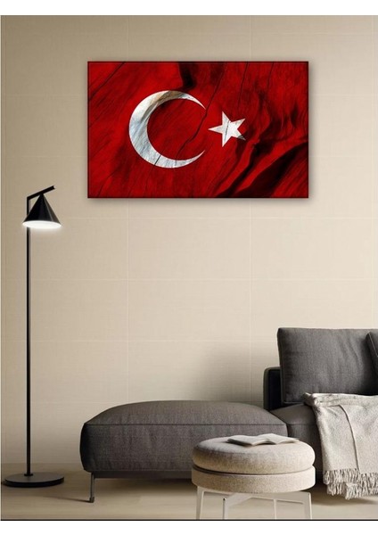 Kanvas Tablo Türk Bayrağı (Ay Yıldız)