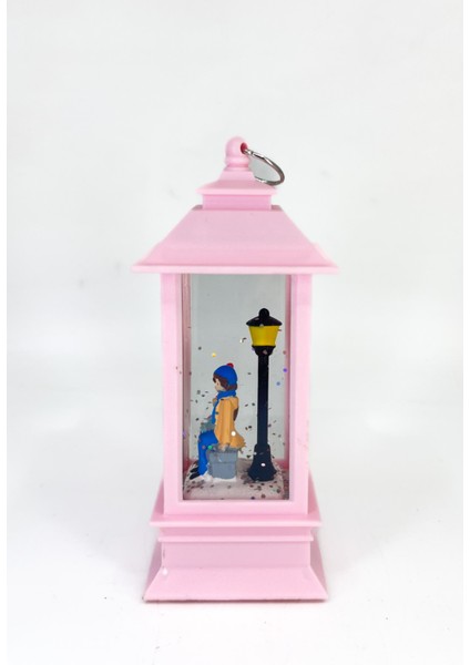 Romantik Kış Masalı Işıklı Kar Küresi - Sevgililer Pembe fiyatları