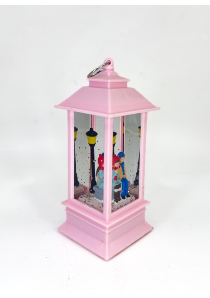 Romantik Kış Masalı Işıklı Kar Küresi - Sevgililer Pembe modelleri