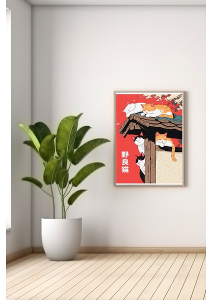 A3 Cats Baskılı Poster