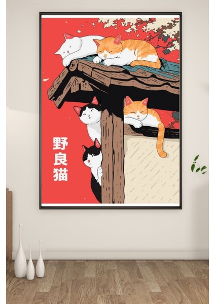 A3 Cats Baskılı Poster